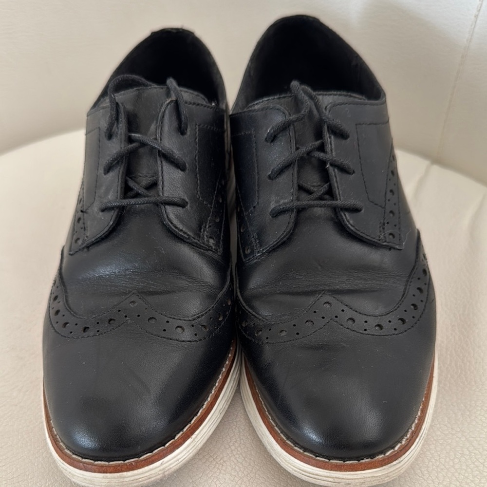 Women’s Black Leather Dress Shoes